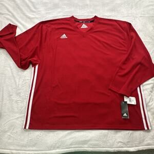 Adidas Men's Red Long Sleeve Jersey